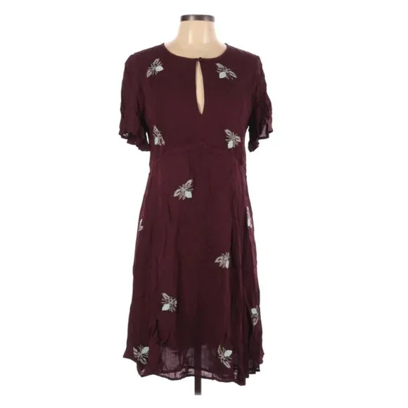 Moulinette Soeurs Dresses | Moulinette Soeurs Maroon Burgandy Casual Dress Size 12 | Color: Red | Size: 12 | Dejakat's Closet